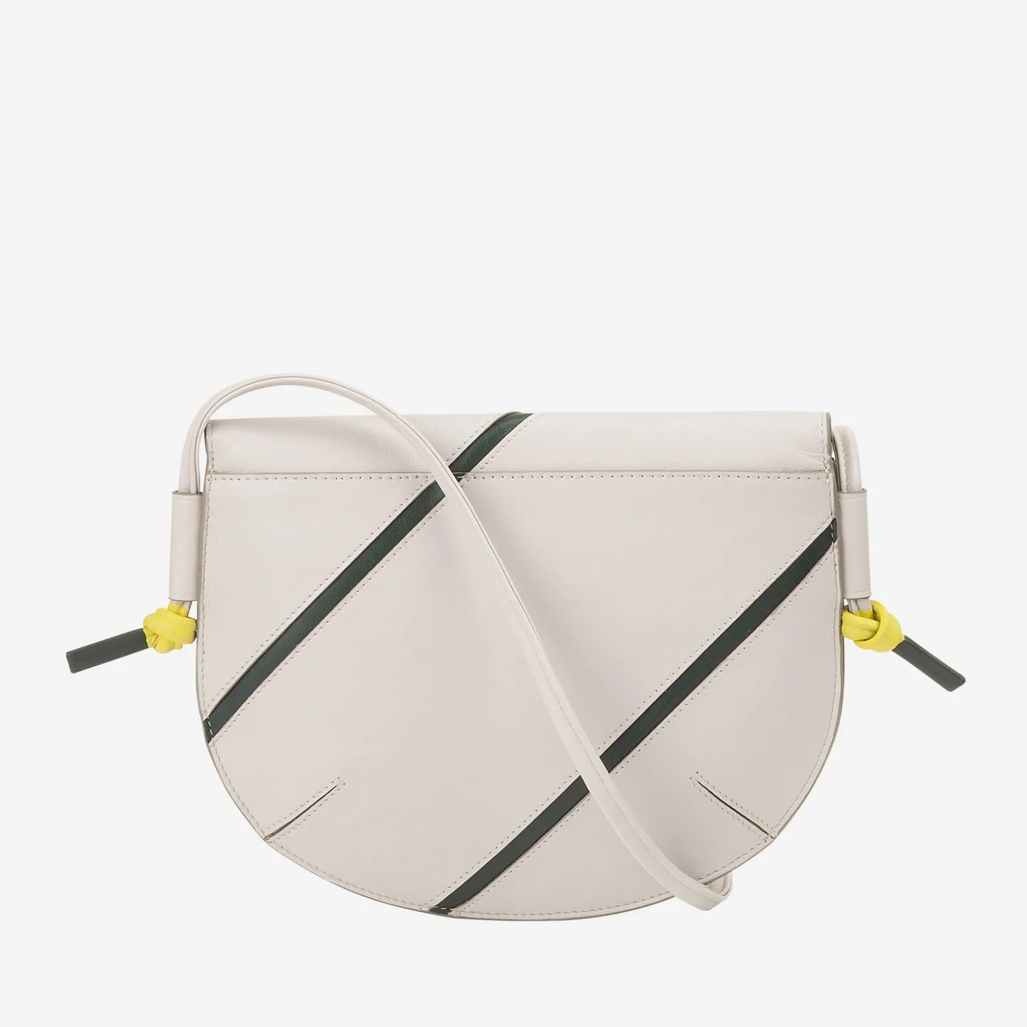 DuDubags Skye skulderveske pearl rund ekte skinn