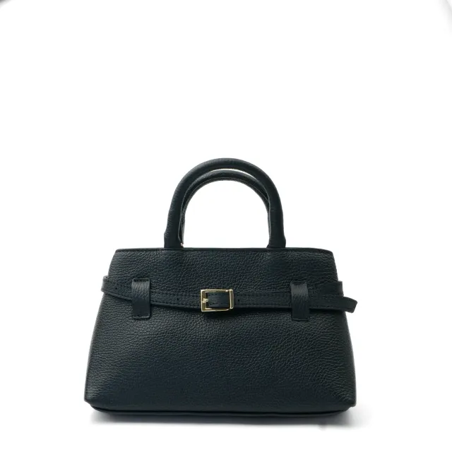 Latalia Pisa Mini crossbody svart i skinn