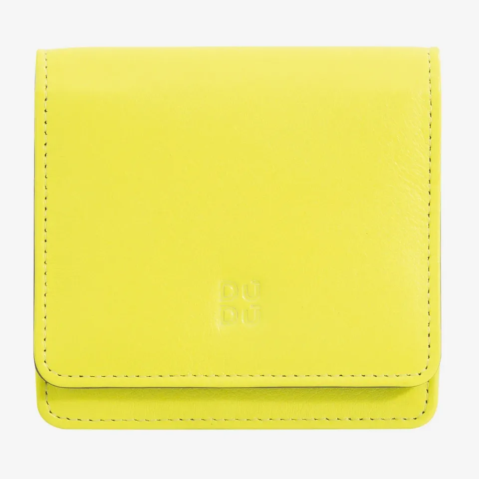 DuDubags Flores lommebok sitrusgul – smal skinn