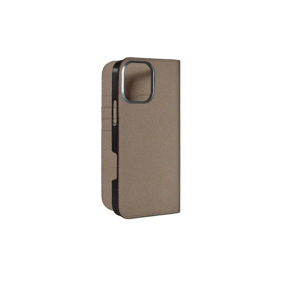 Bonaventura Nobile iPhone 16 Pro Max dagboketui Etoupe skinn