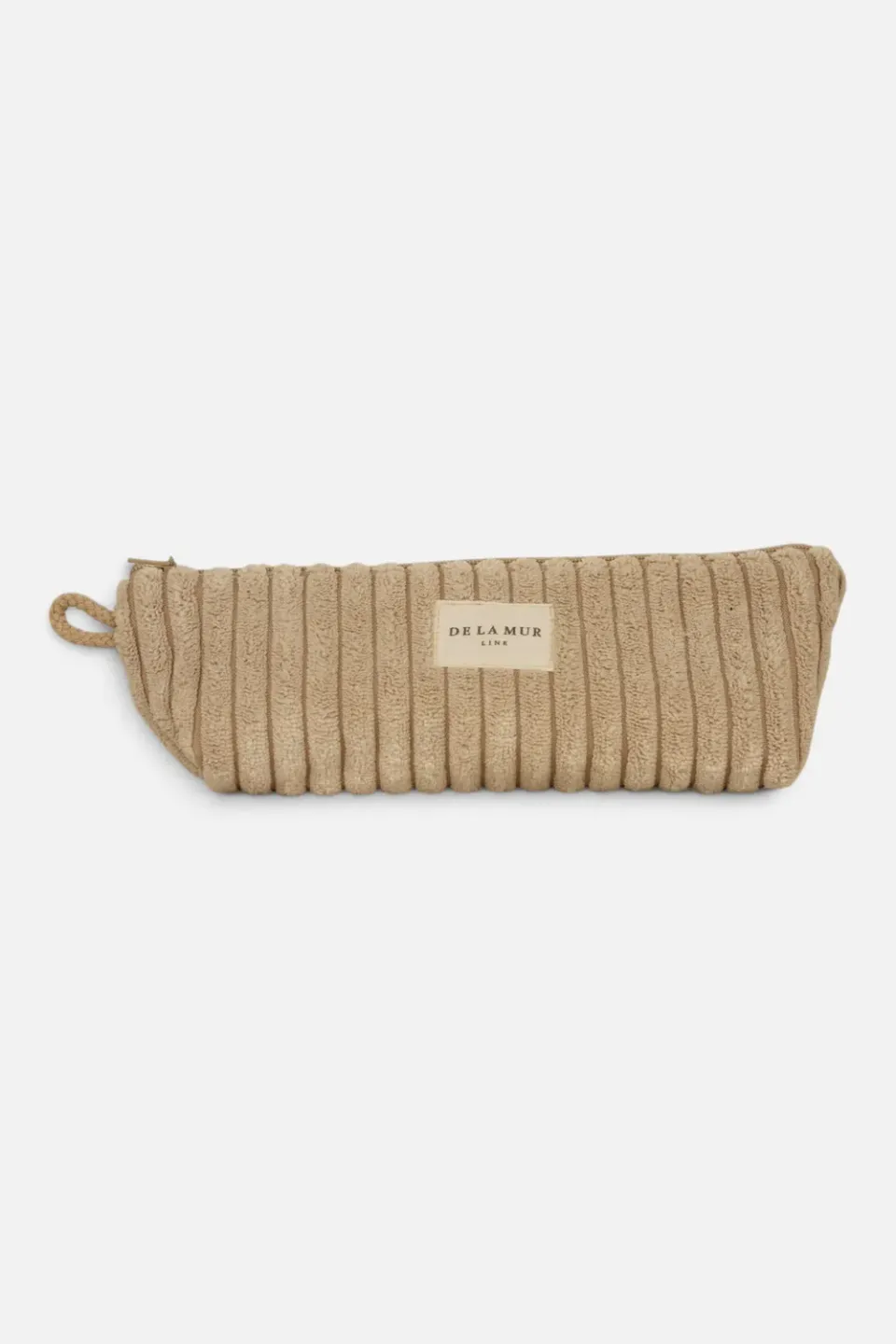 De La Mur Estuche Moka pennal 18x7x7 beige kordfløyel