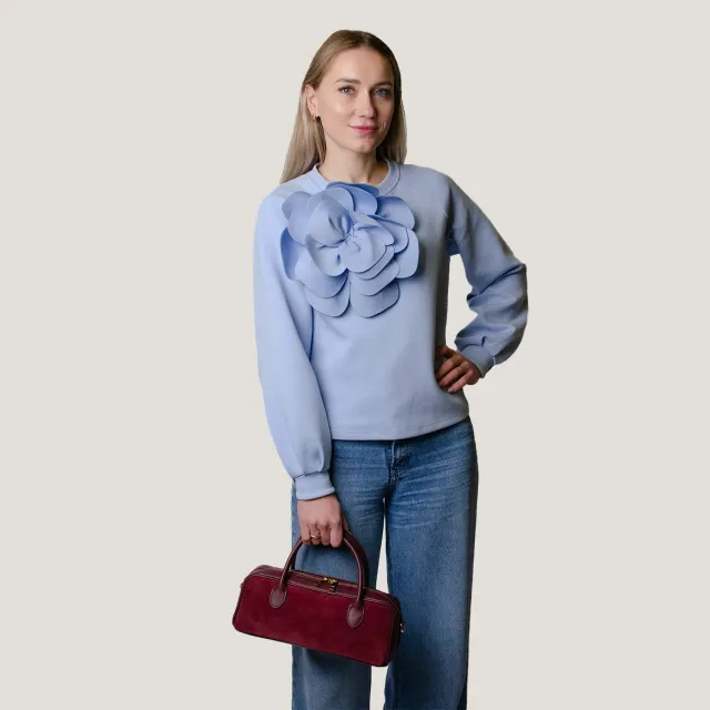 Latalia Alba-mini håndveske bordeaux nappa
