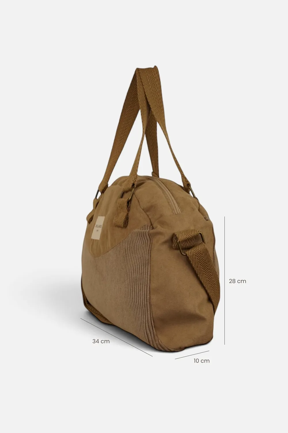 De La Mur Toast skulderveske 28x34 beige kordfløyel