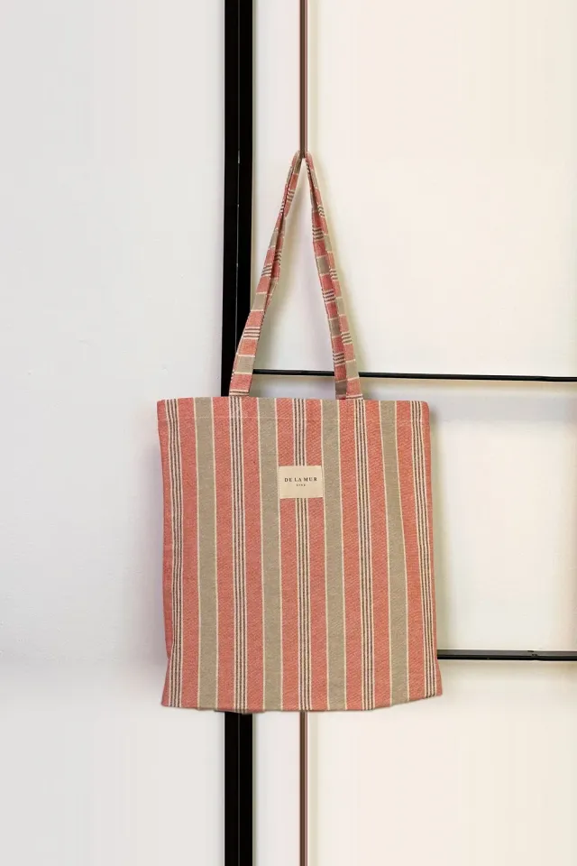 De La Mur Rane Pequeña totebag korall stripet