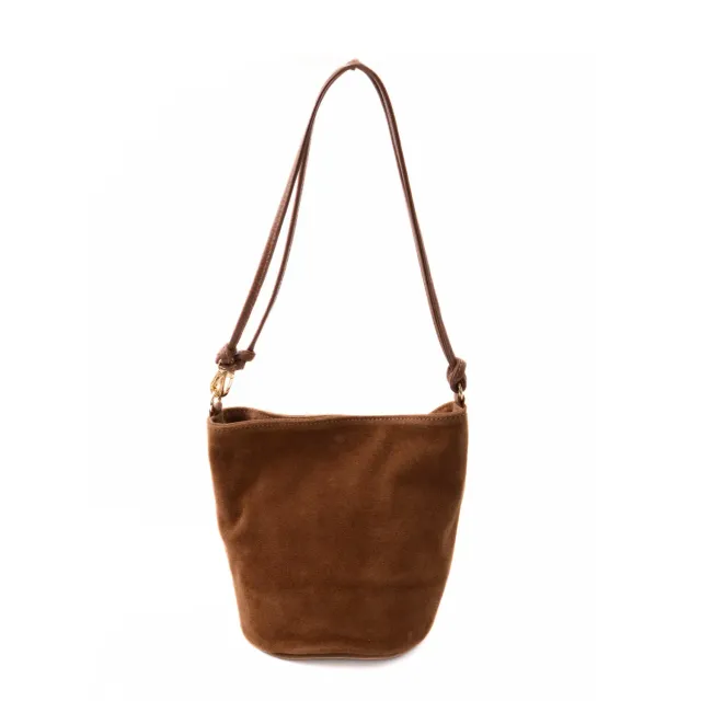 Latalia Perugia bøtteveske camel mocka 20 cm