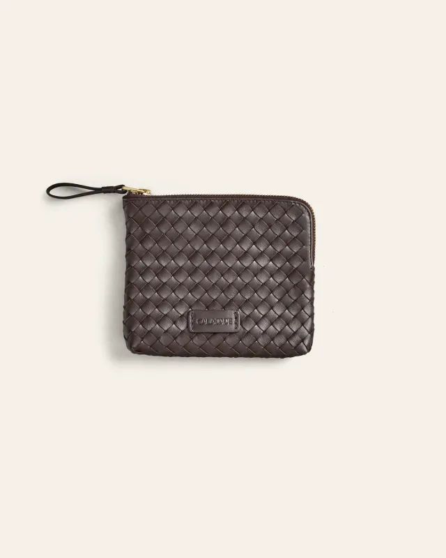 Calajade Batu XS clutch umber dama saueskinn
