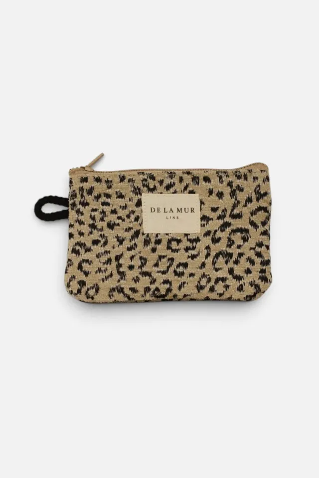 De La Mur Koto pung 12x8 cm leopard jacquard