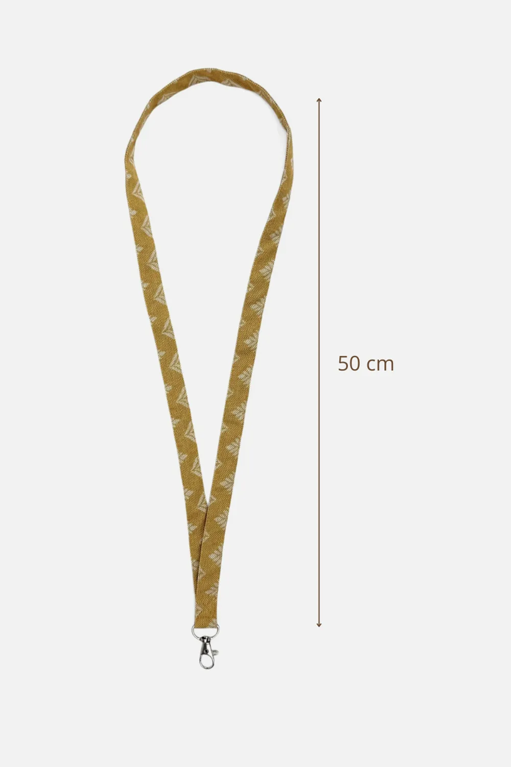 De La Mur Dande nøkkelreim 55 cm sennepsgul blomst