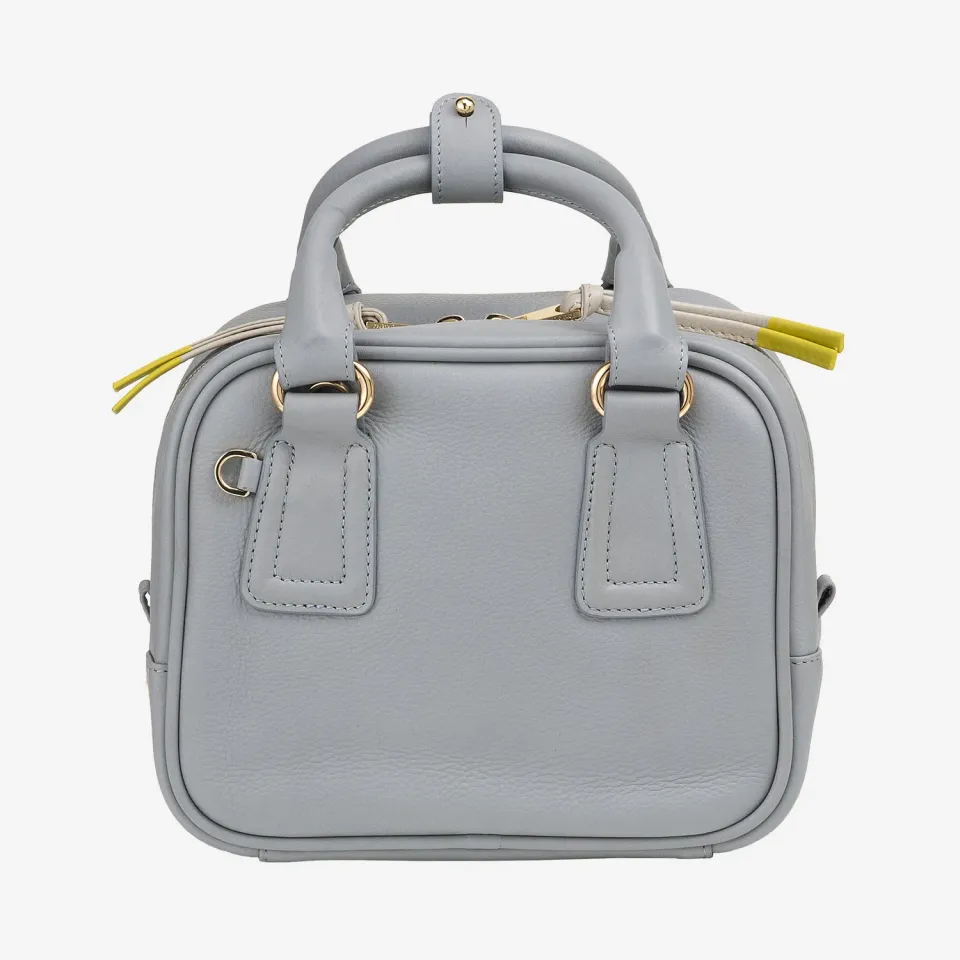 DuDubags Aurora håndveske skinn Cloud grey