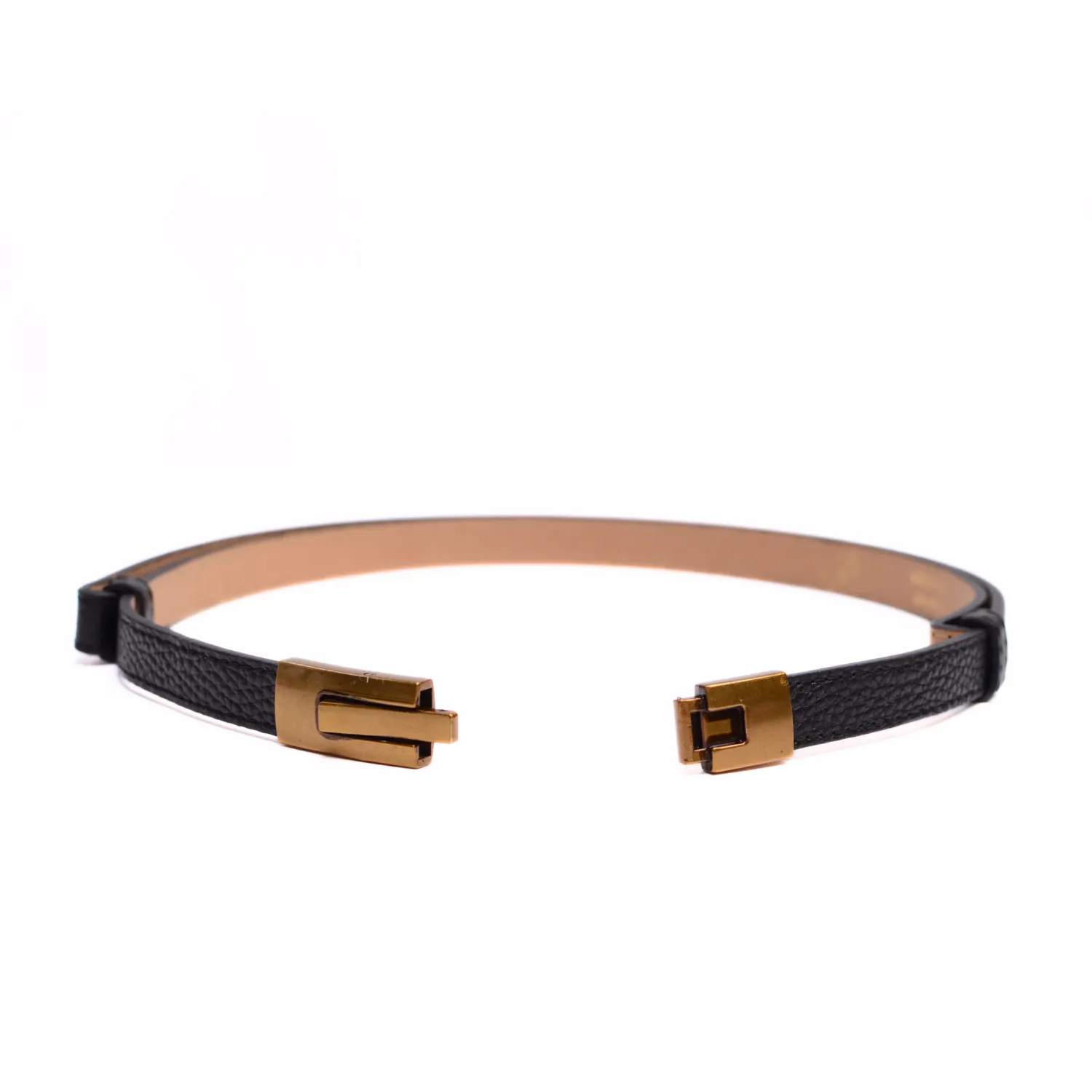 Latalia skinnbelte gullspenne 50-90 cm ekte skinn