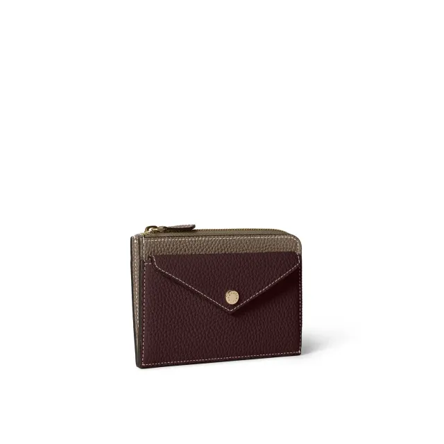 Bonaventura Zip konvoluttlommebok Etoupe Bordeaux