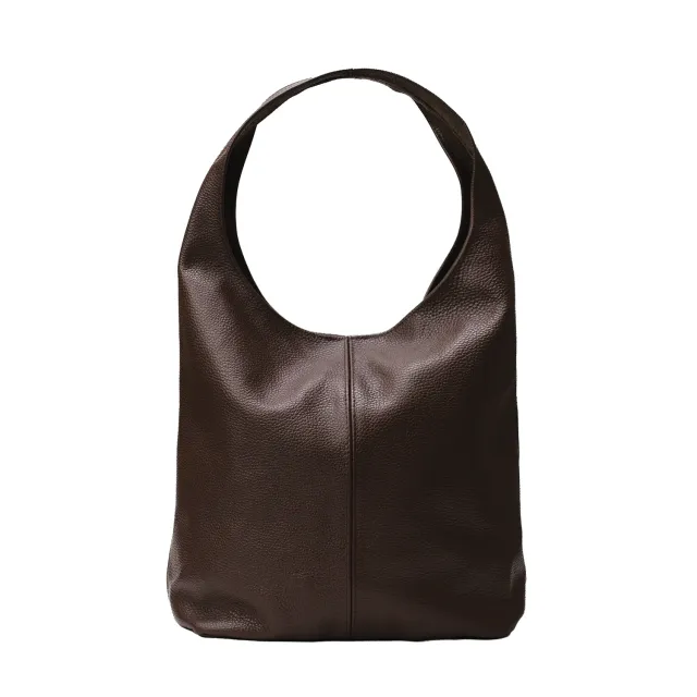 Latalia Terni shopper mørk sjokolade skinn
