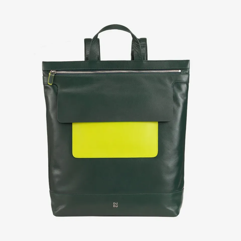 DuDubags Oslo ryggsekk skinn mangrove jobb