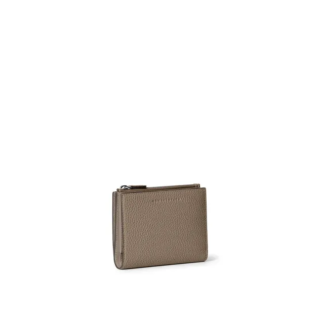 Bonaventura Bi-fold Slim lommebok Etoupe krympeskinn