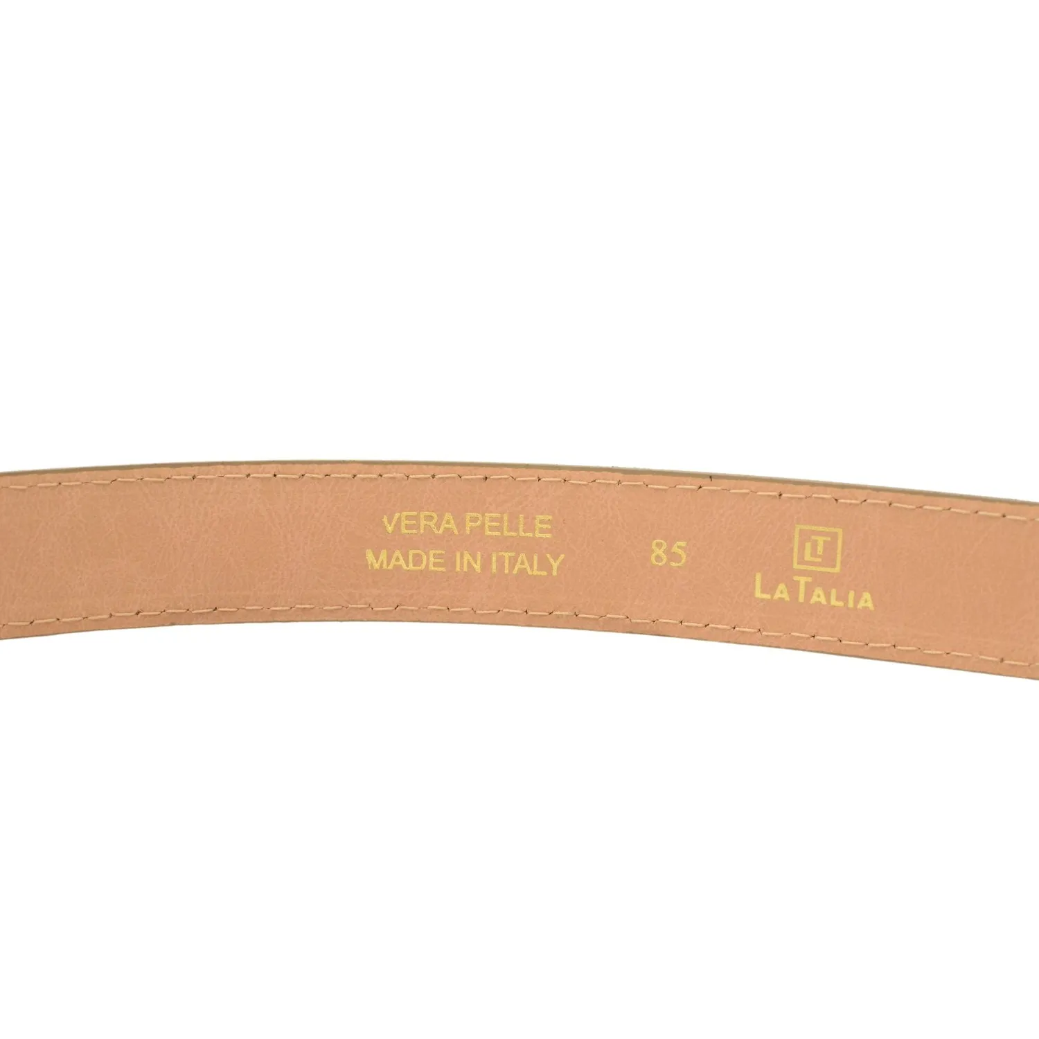 Latalia mockabelte 2,8 cm belte leo 85 smalt skinn