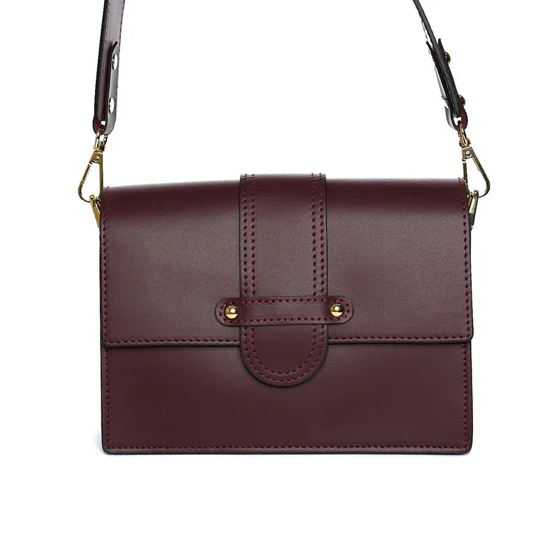 Latalia Atri skulderveske bordeaux skinn