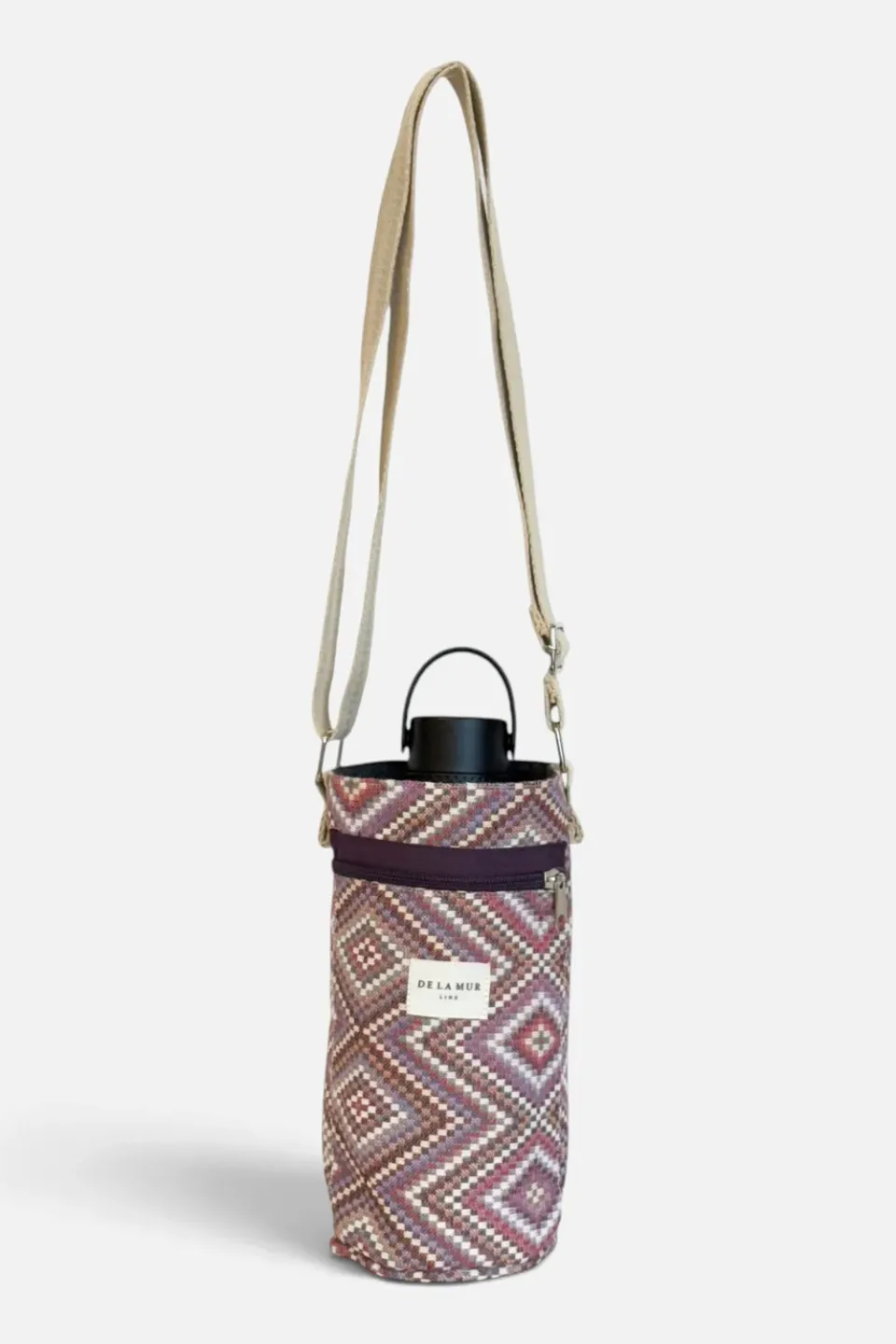 De La Mur Nana flaskeveske rosa 1,5L jacquard