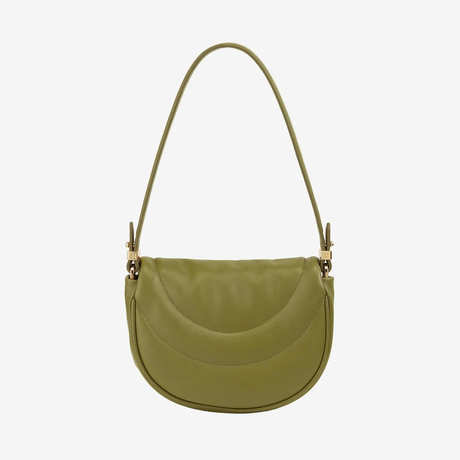 DuDubags Panarea vattert skulderveske olive green