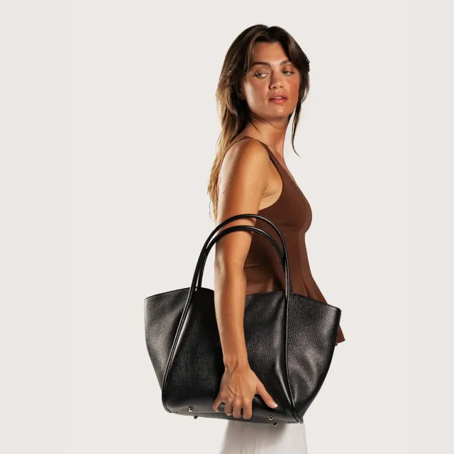 Latalia Florence XL shopper svart stor 52 cm