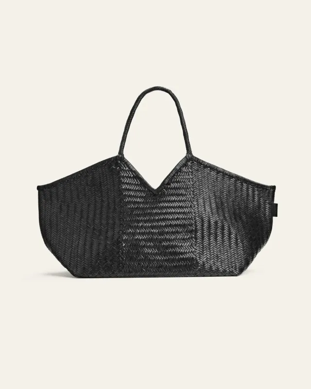 Cala Jade Humi XL tote svart bøffelskinn