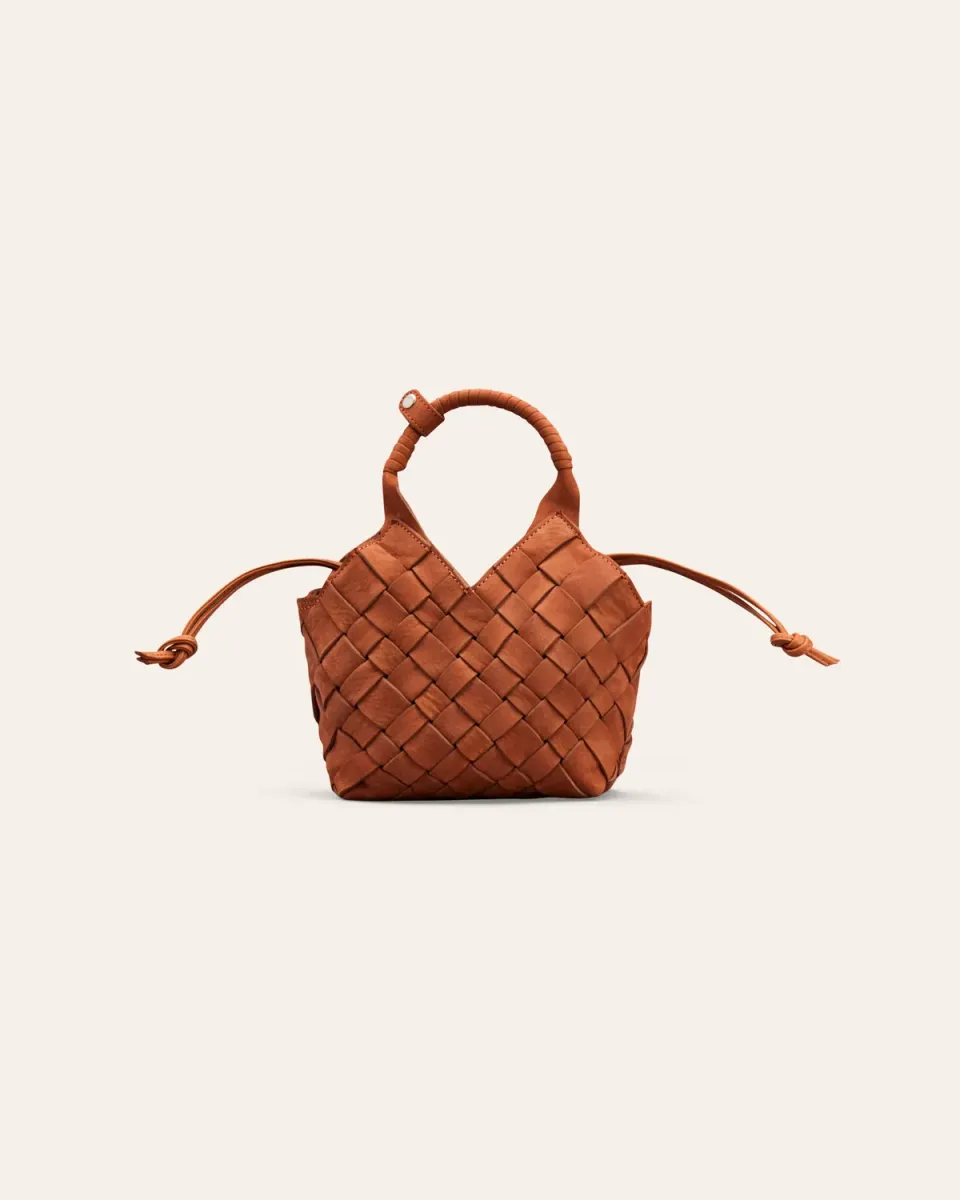 Calajade Misu Mini crossbody Sun Burn Nubuck sølv