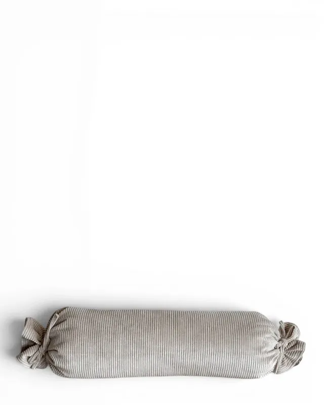 De La Mur Tofe pyntepute beige kordfløyel 40 cm