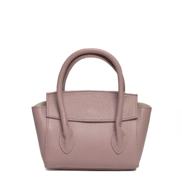 Latalia Bari veske dust pink 28 cm ekte skinn