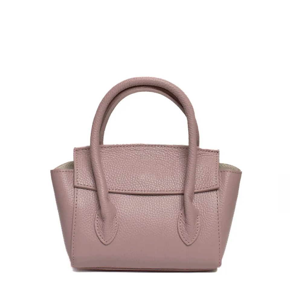 Latalia Bari veske dust pink 28 cm ekte skinn