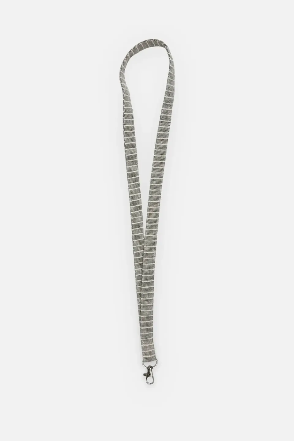De La Mur Perla nøkkelreim grå striper 55cm