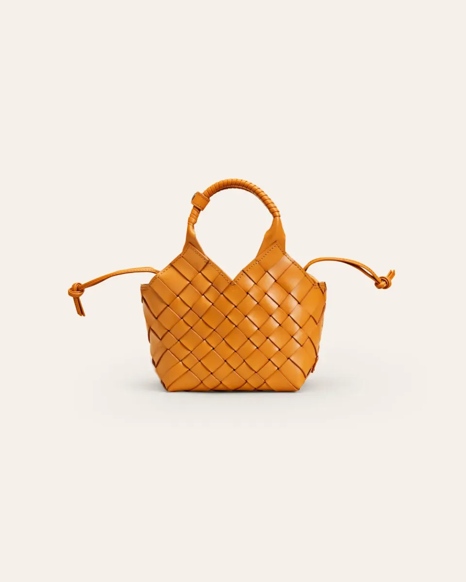 Cala Jade Misu Mini minibag sun jam flettet skinn