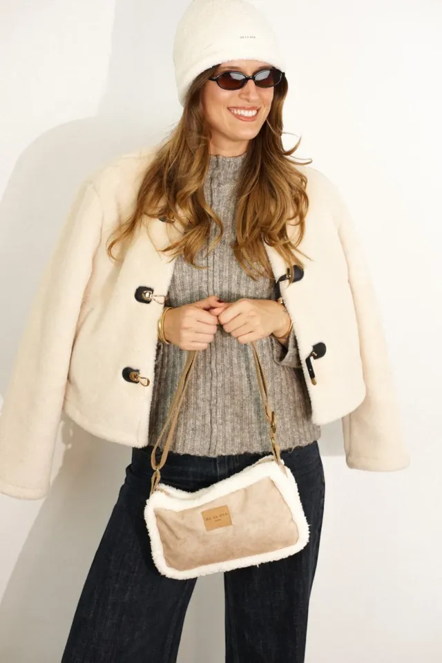 De La Mur Cipria skulderveske liten teddy camel