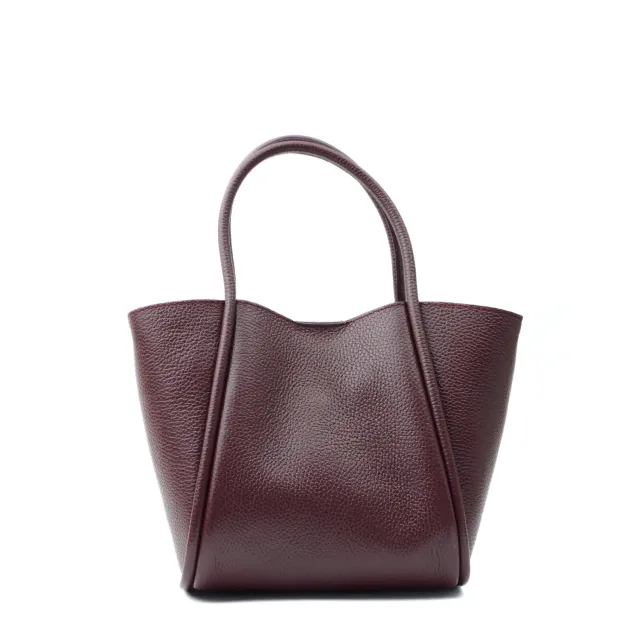 Latalia Florence M skinnveske bordeaux ekte skinn