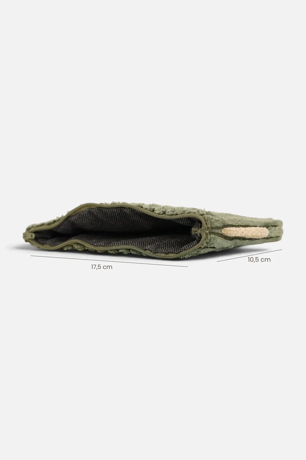 De La Mur Musgo mini sminkepung 17 cm grønn kord