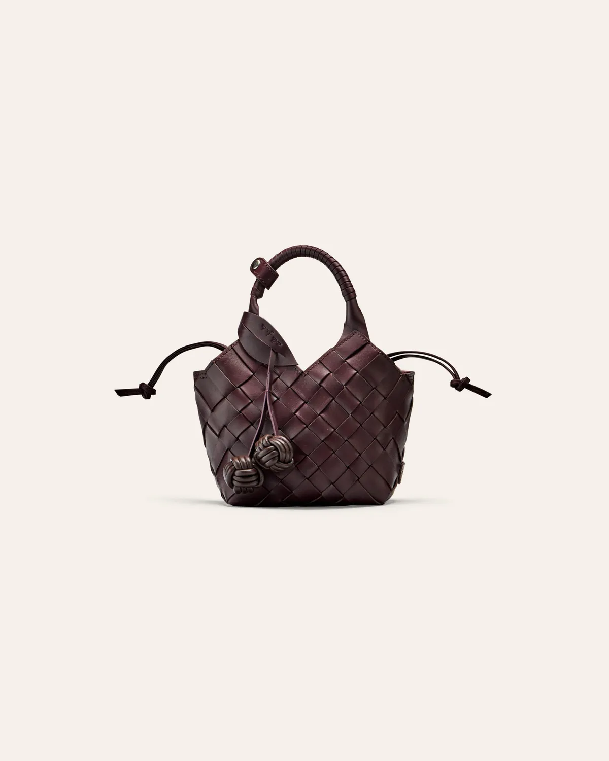 Cala Jade Misu Mini crossbody fudge brunt skinn