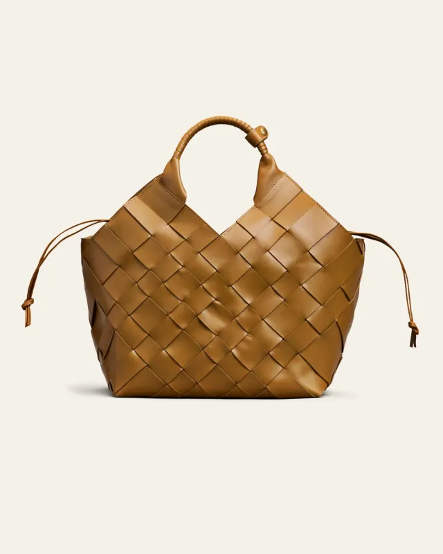 Calajade Misu L skulderveske sepia brown skinn