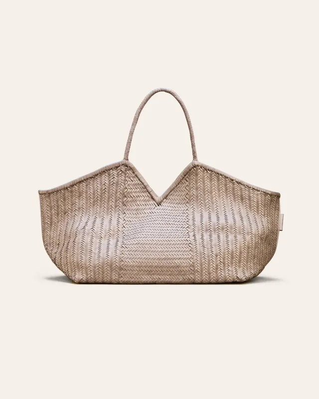 Cala Jade Humi XL tote putty bøffelskinn