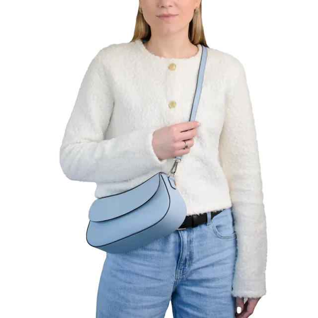 Latalia Rimini veske lyseblå skinn 27 cm