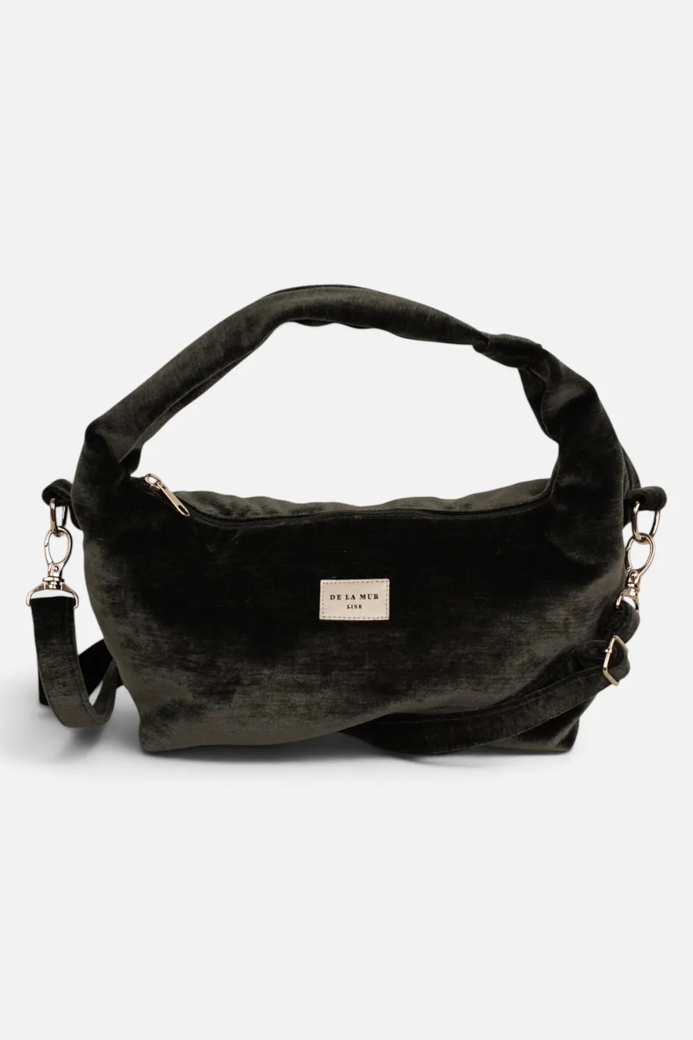 De La Mur Fiesta selskapsveske sort fløyel 34 cm