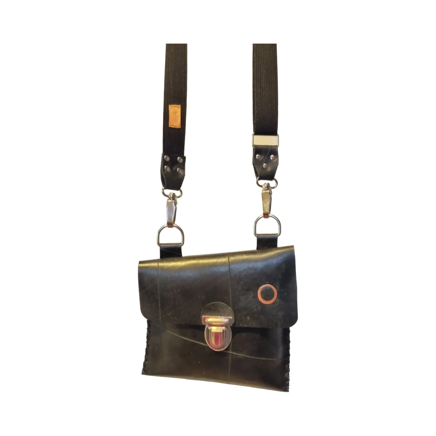 Julia Stray liten asymmetrisk gummiveske 20x20 cm reise