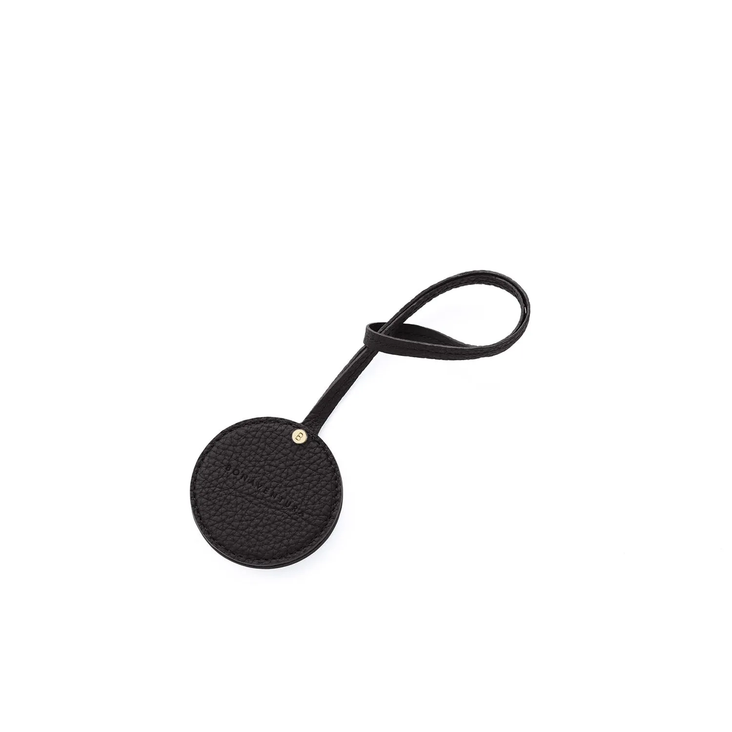 Bonaventura Compact Mirror krympeskinn lommespeil Etoupe