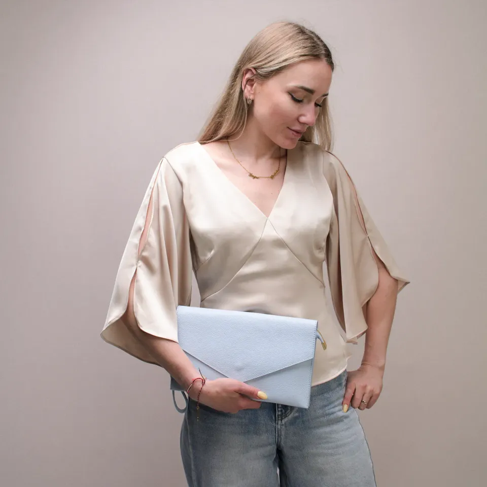 Latalia Envelope kuvertveske skinn 28 cm ekte skinn