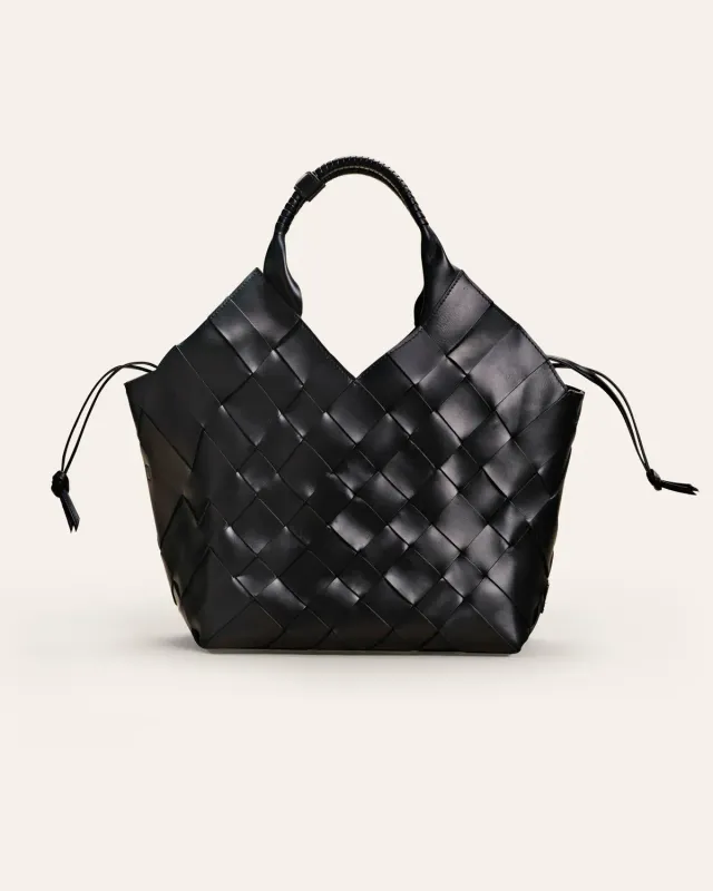 Calajade Misu L skulderveske Svart 16" pc–skinn