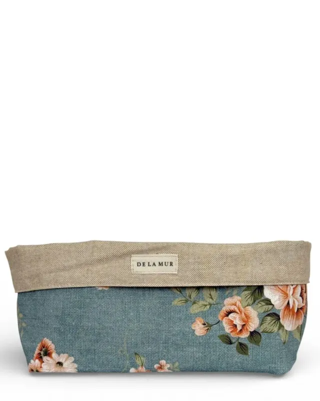 De La Mur Tivo kurv blå blomstret 14x21 cm