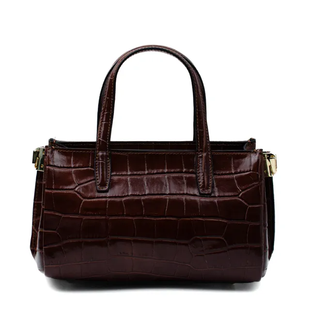 Latalia Ancona håndveske chocolate croco
