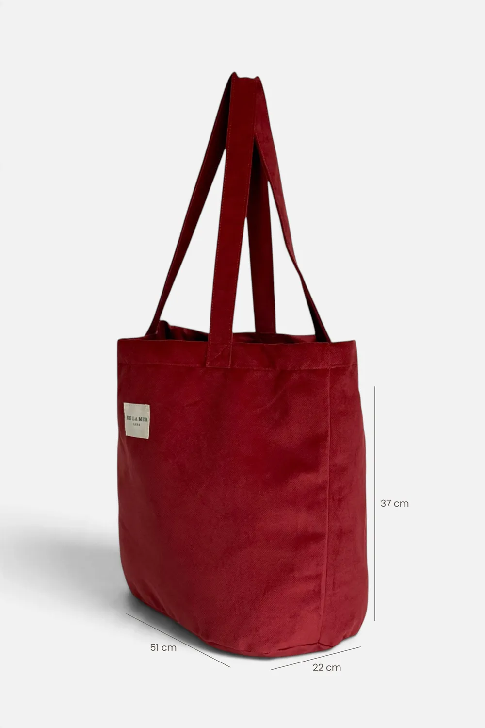 De La Mur Bore shopper stor vinrød 51 cm base