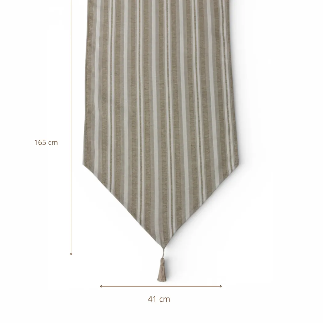 De La Mur Malik bordløper 41x165 cm beige