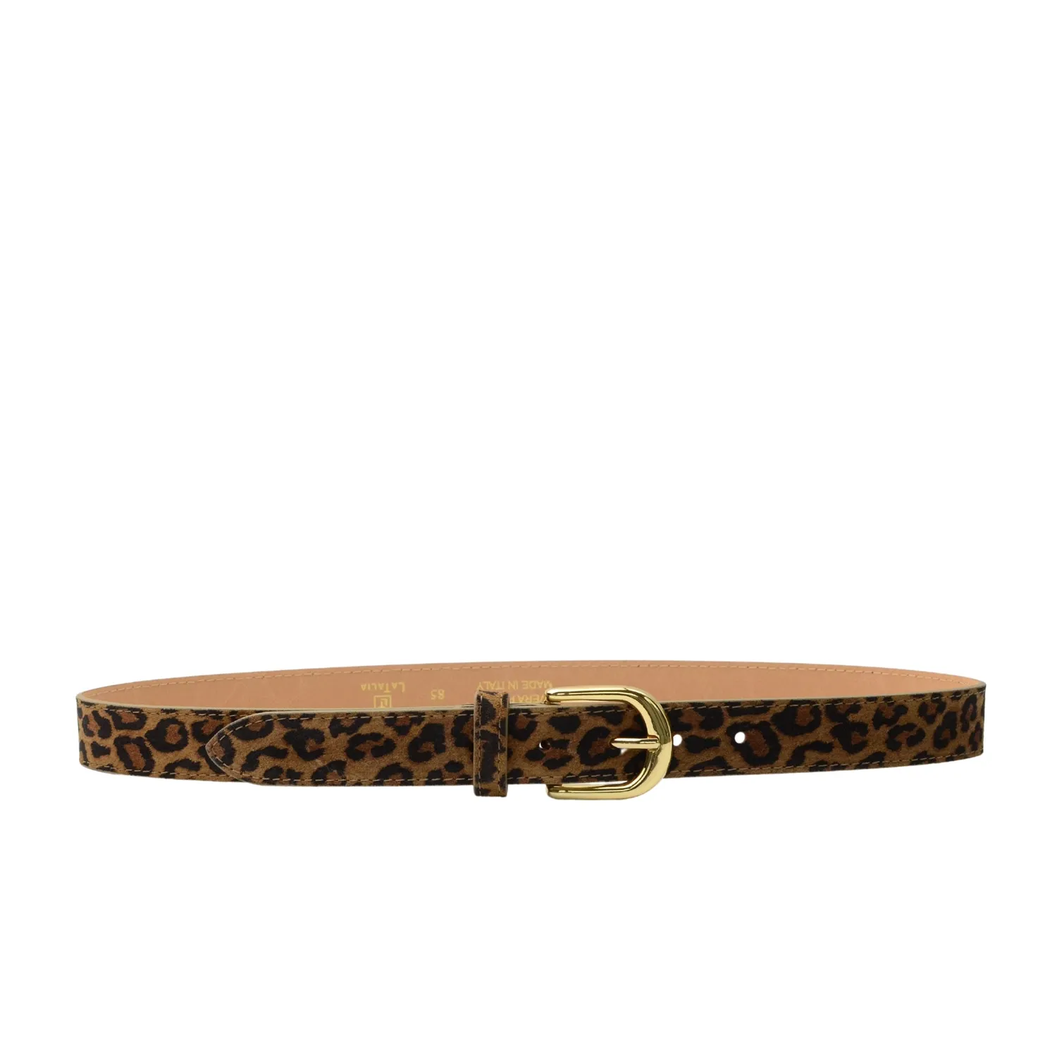 Latalia mockabelte 2,8 cm belte leo 85 smalt skinn