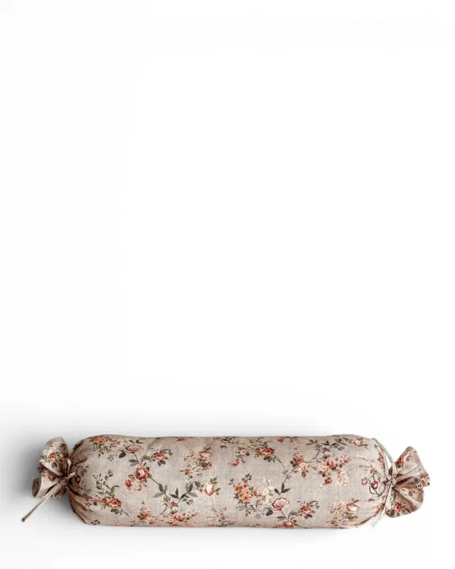 De La Mur Liber pyntepute caramelo beige blomstret