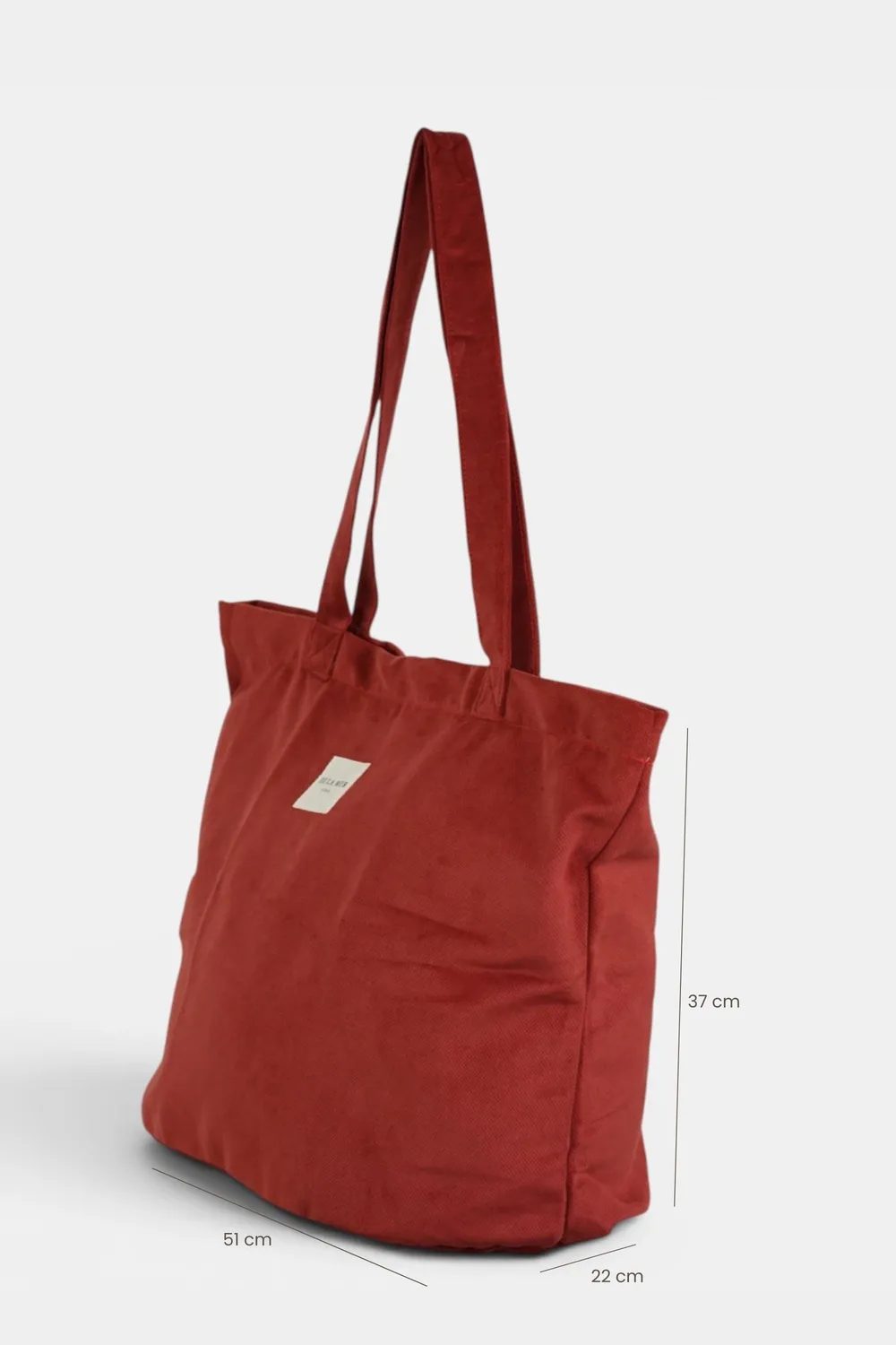 De La Mur Bore shopper vinrød 51x37x22