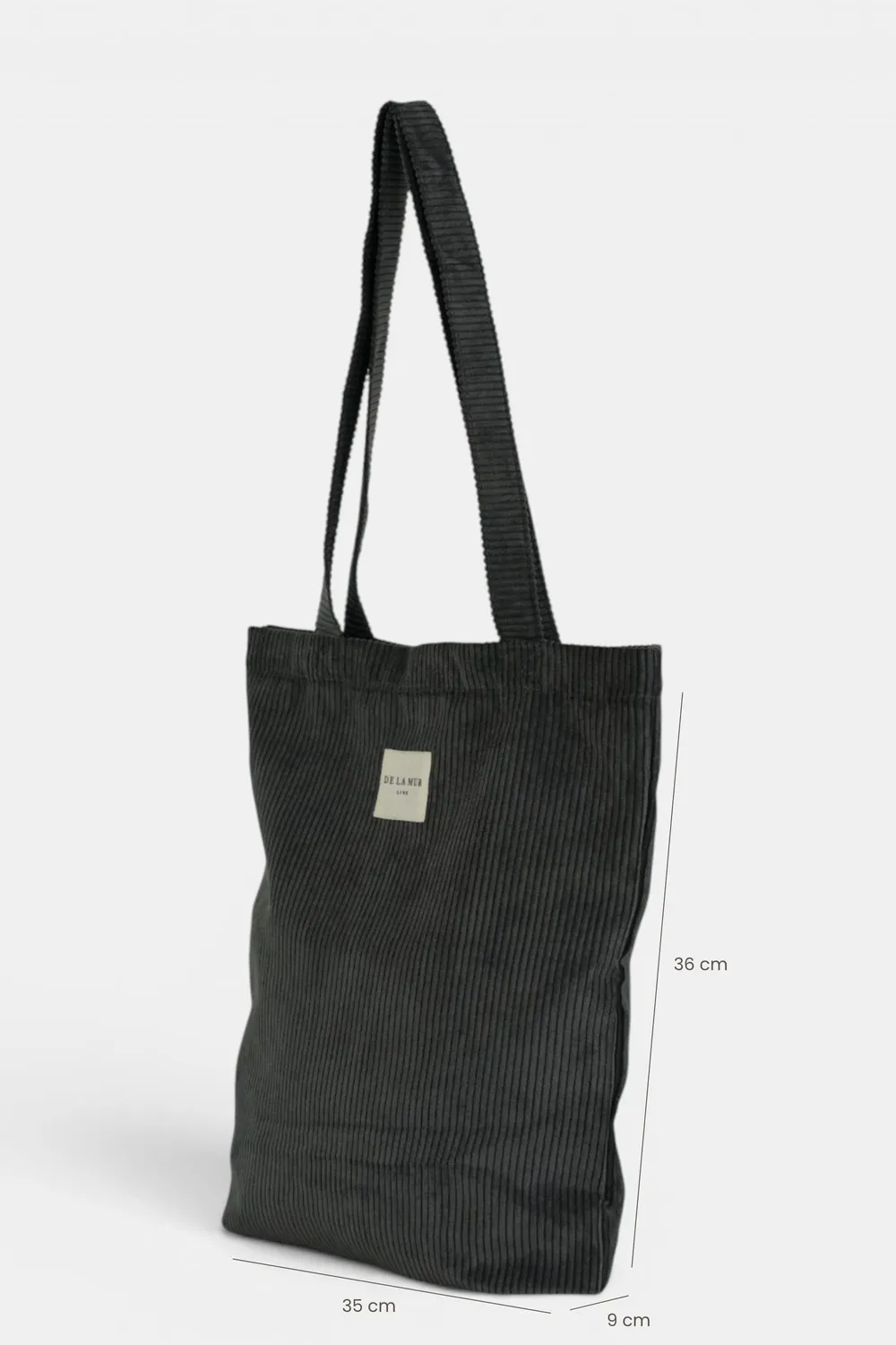 De La Mur Boni liten tote bag grå med glidelås